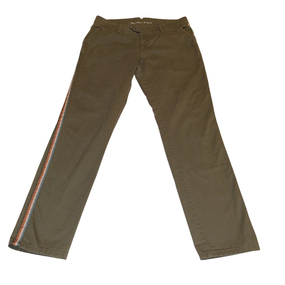 Mountains & Waves by Roxy Women Khaki Utility Cargo‎ Pants Side Stripe Size 29